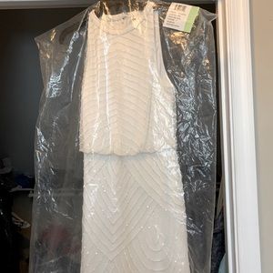 Addrianna Papell White Cocktail Dress